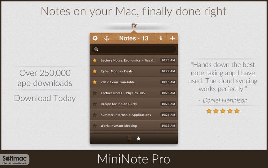 اسکرینشات 1 MiniNote Pro