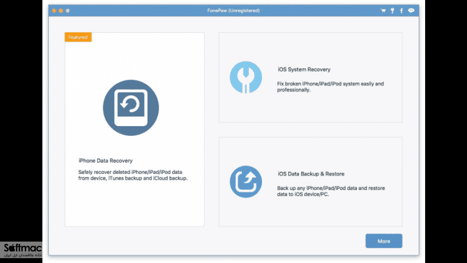 اسکرینشات 1 FonePaw iPhone Data Recovery