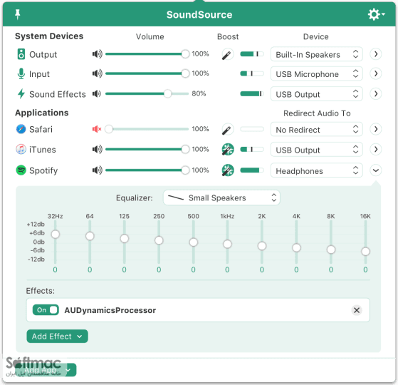 اسکرینشات 1 SoundSource