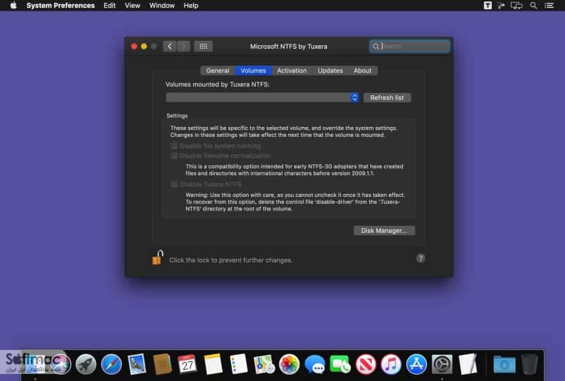 اسکرینشات 2 Tuxera NTFS