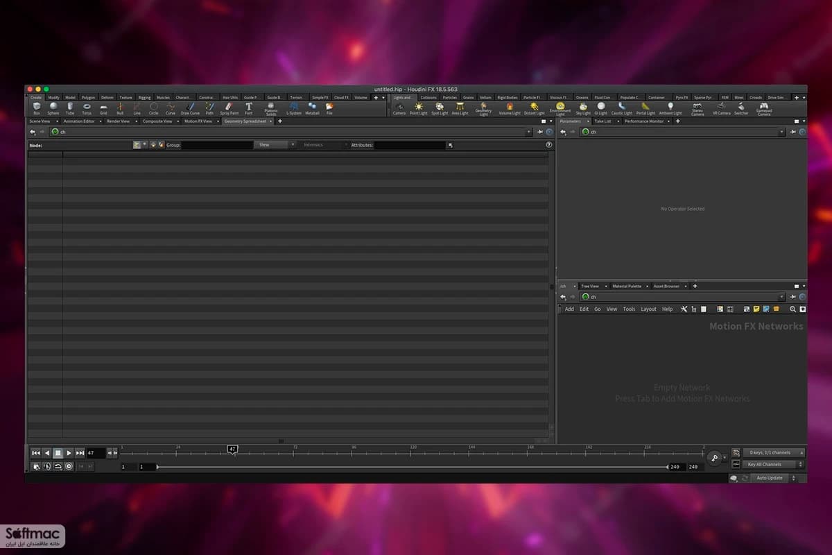 اسکرینشات 1 SideFX Houdini