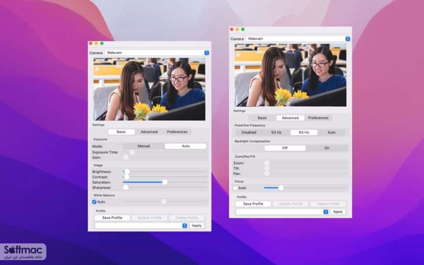 اسکرینشات 3 Webcam Setting