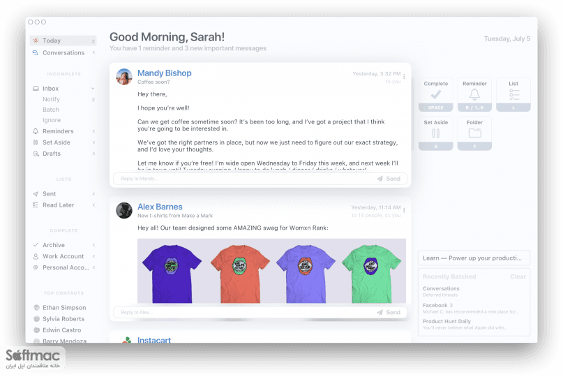 اسکرینشات 1 Mail Pilot