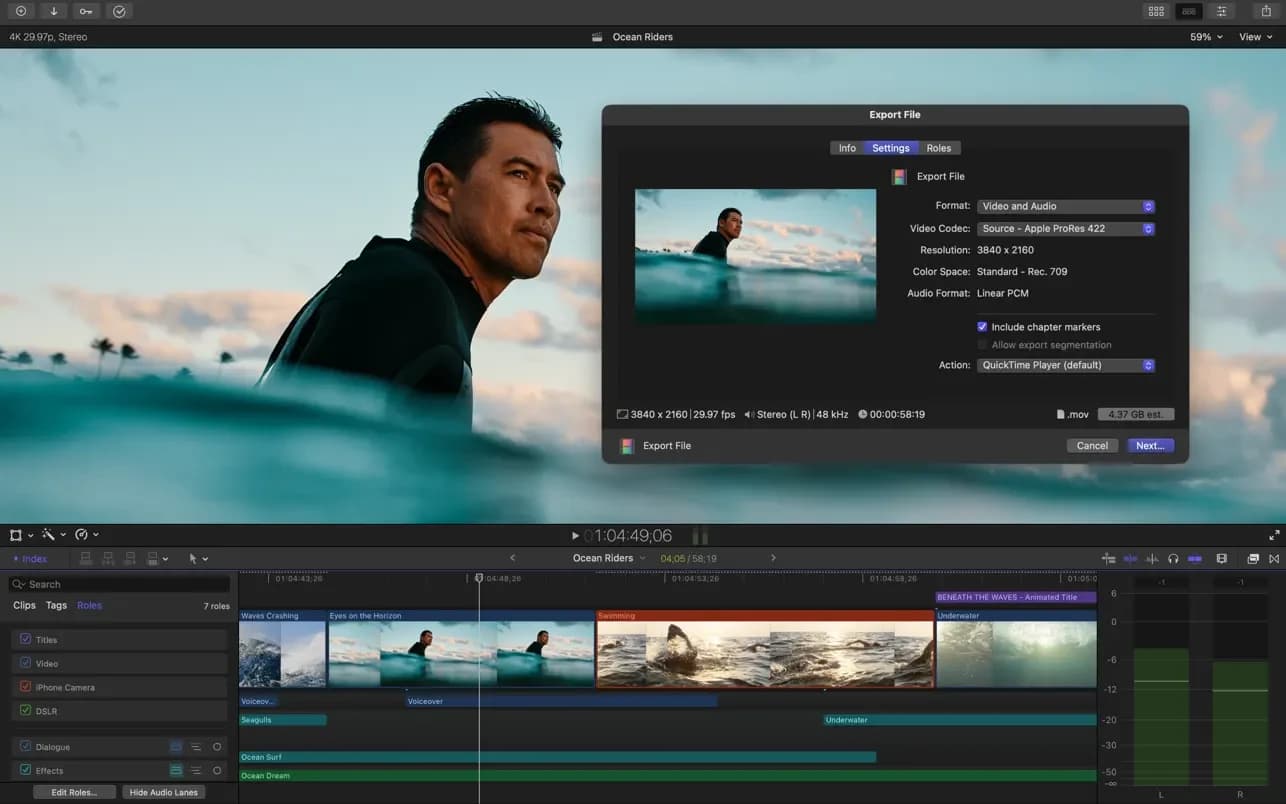 اسکرینشات 1 Final Cut Pro
