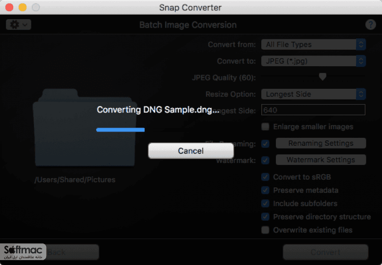 اسکرینشات 3 Snap Converter