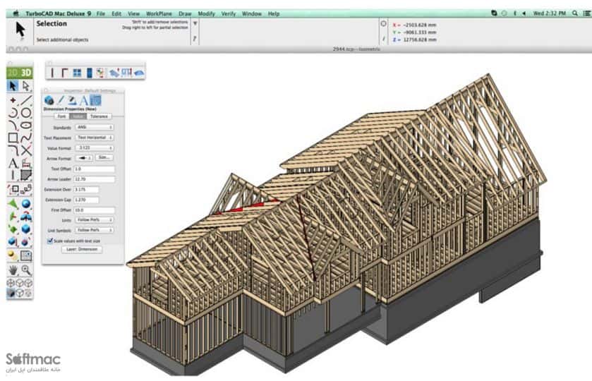اسکرینشات 3 TurboCAD Mac Deluxe