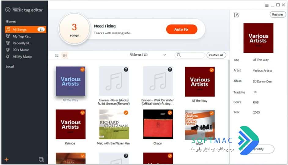 اسکرینشات 2 KeepVid music tag editor