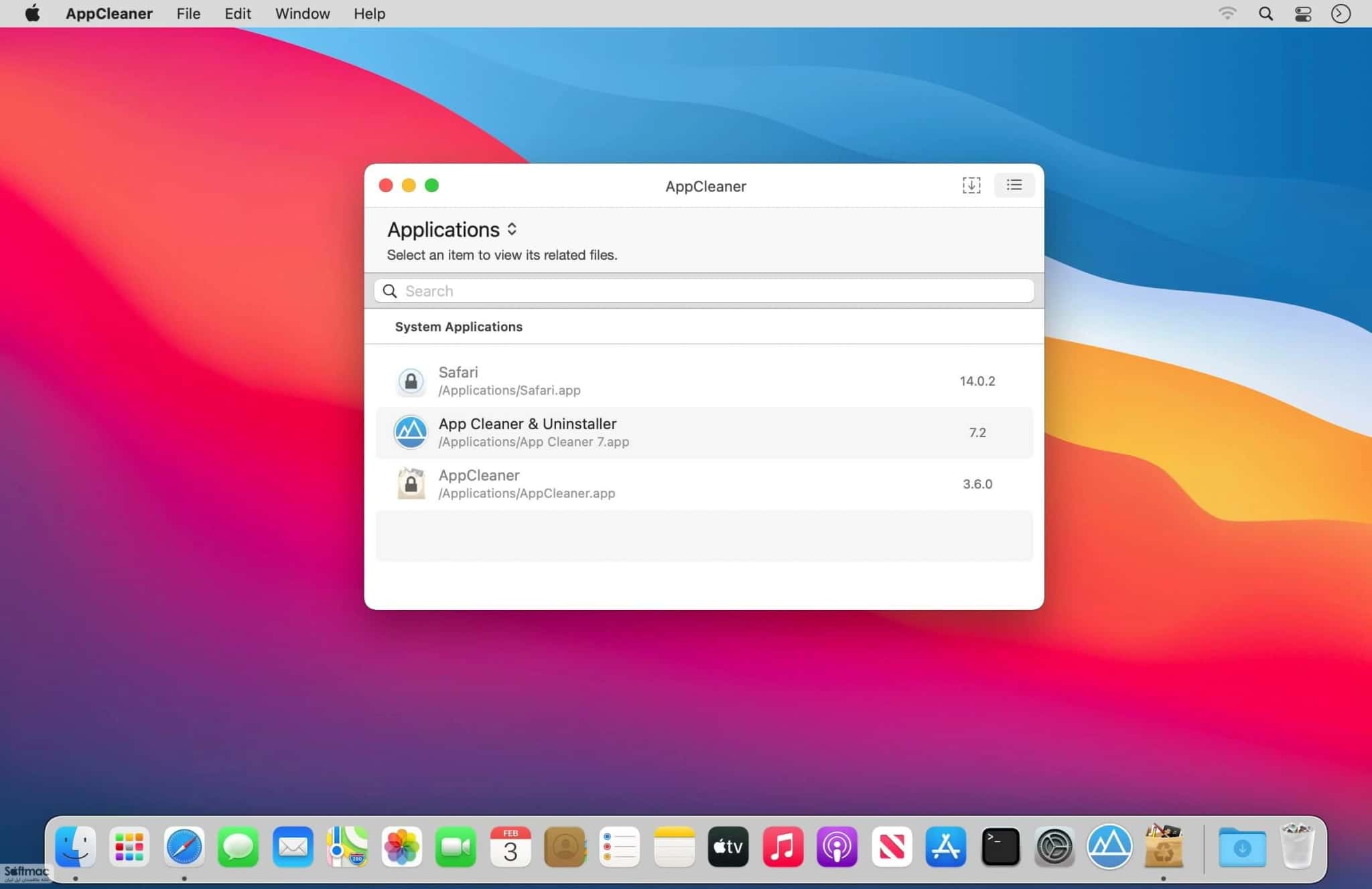 اسکرینشات 2 AppCleaner