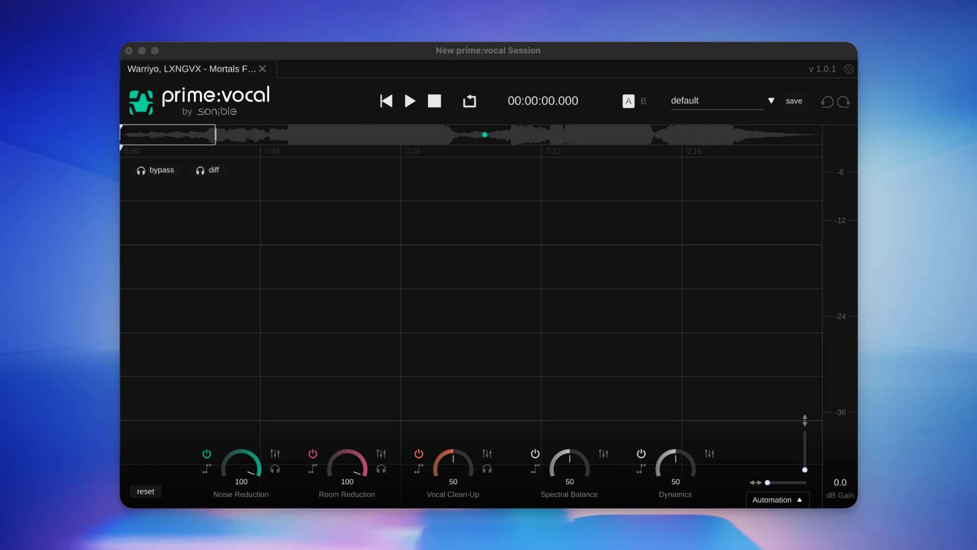 اسکرینشات 2 Sonible prime:Vocal