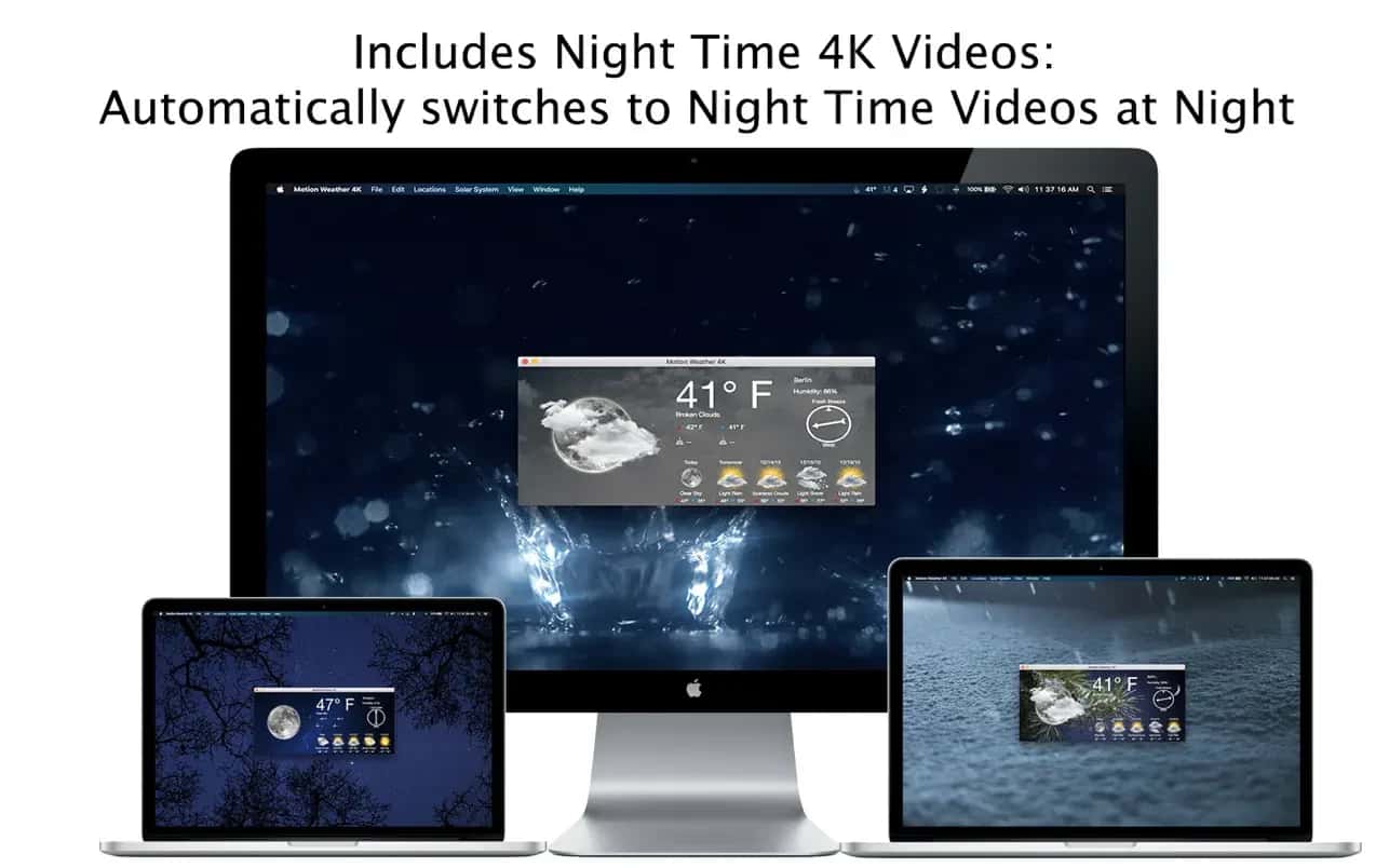 اسکرینشات 4 Motion Weather 4K