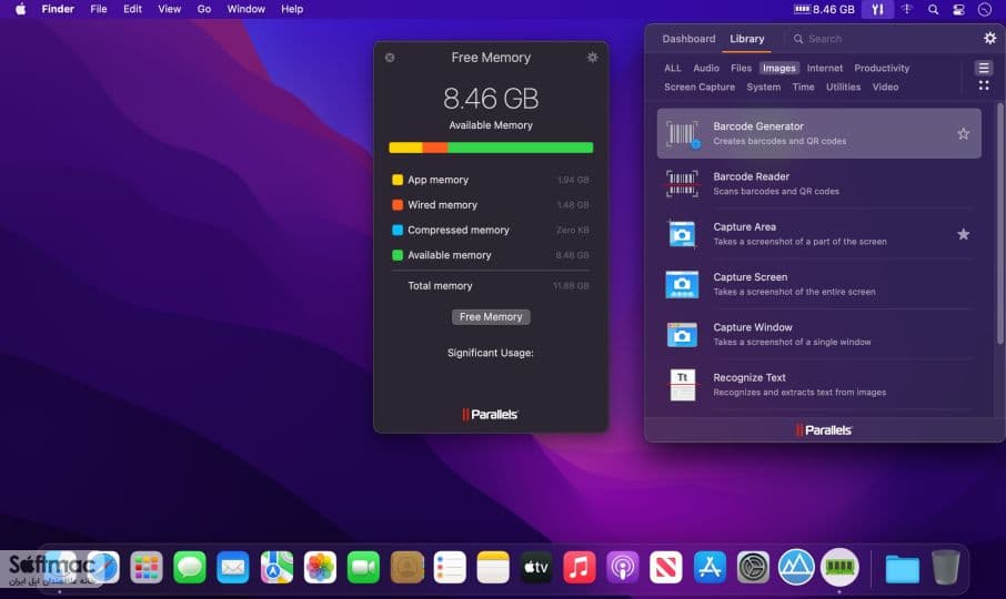اسکرینشات 1 Parallels Toolbox