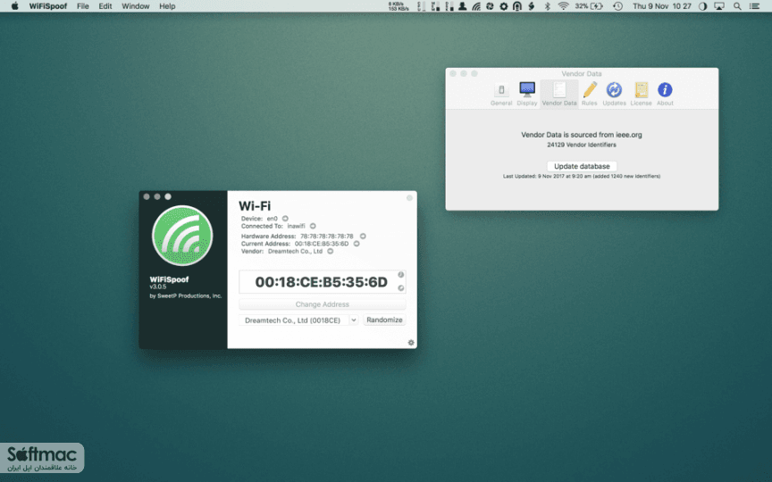 اسکرینشات 1 WiFiSpoof