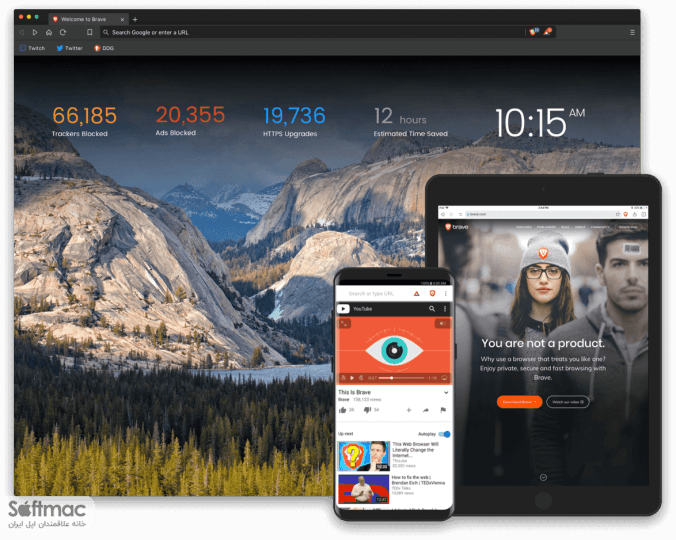 اسکرینشات 1 Brave Browser