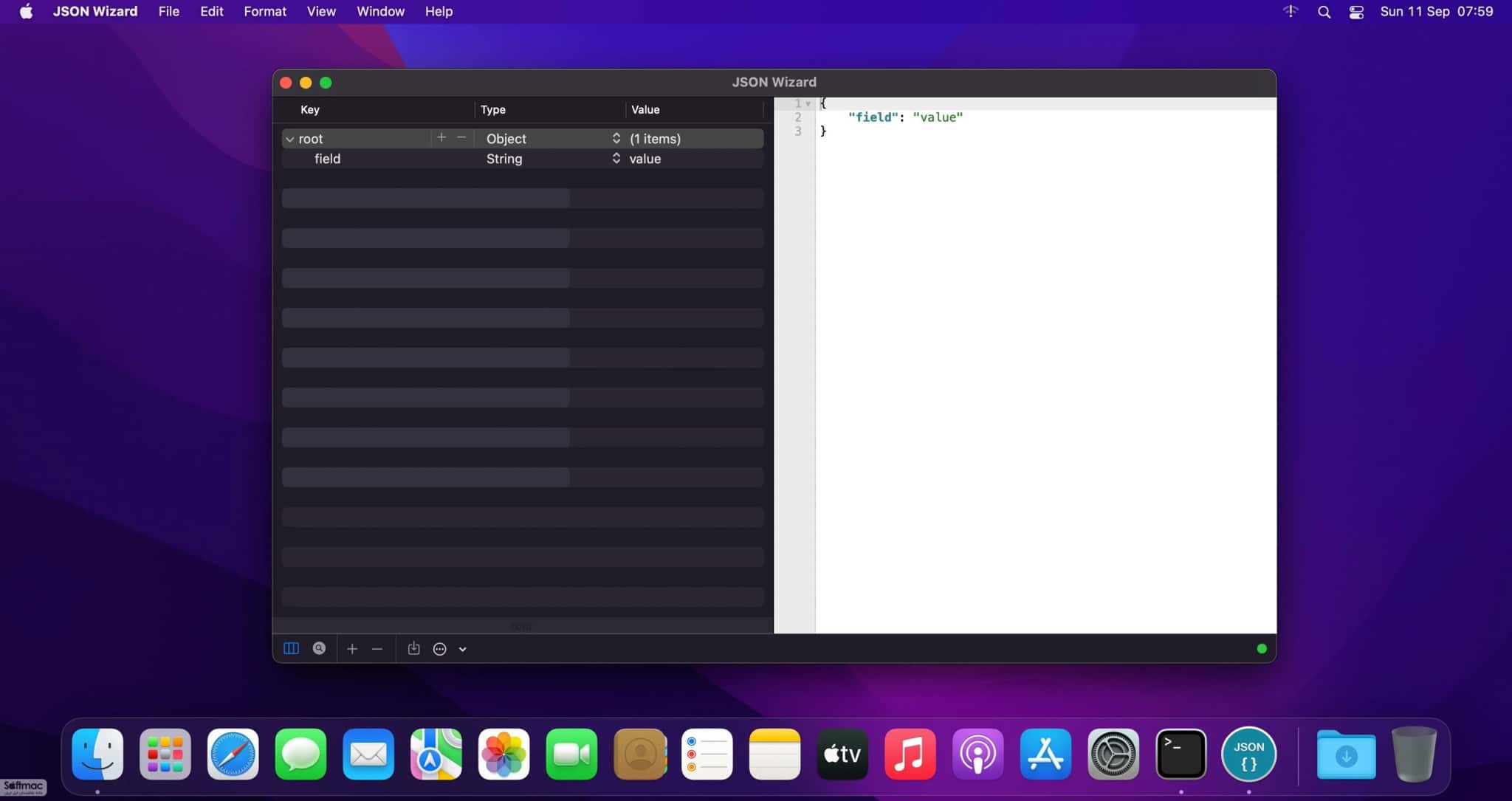 اسکرینشات 2 JSON Wizard