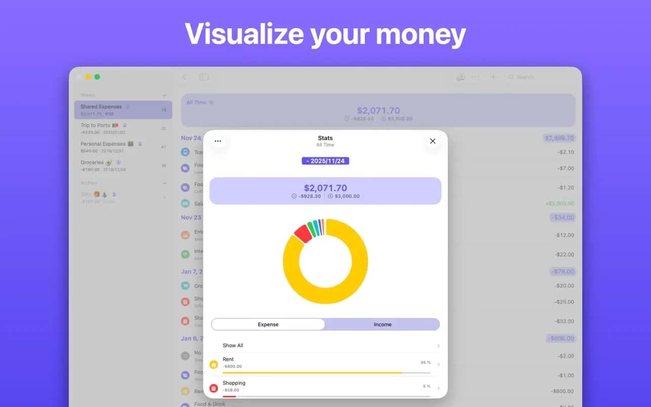 اسکرینشات 6 Expenses