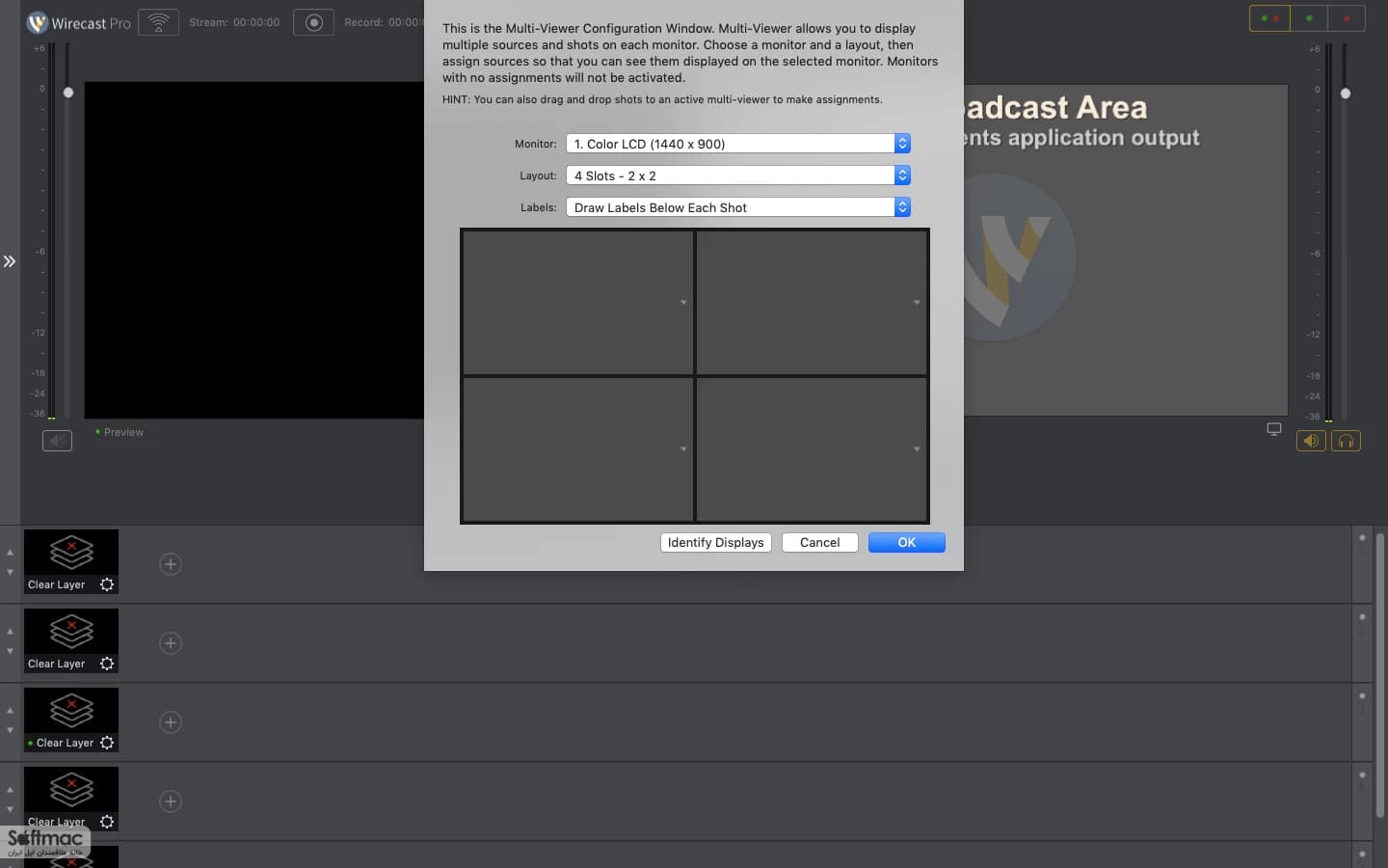 اسکرینشات 1 Wirecast Pro