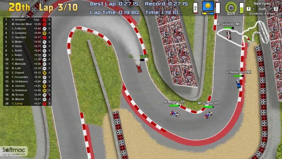 اسکرینشات 2 Ultimate Racing 2D 2