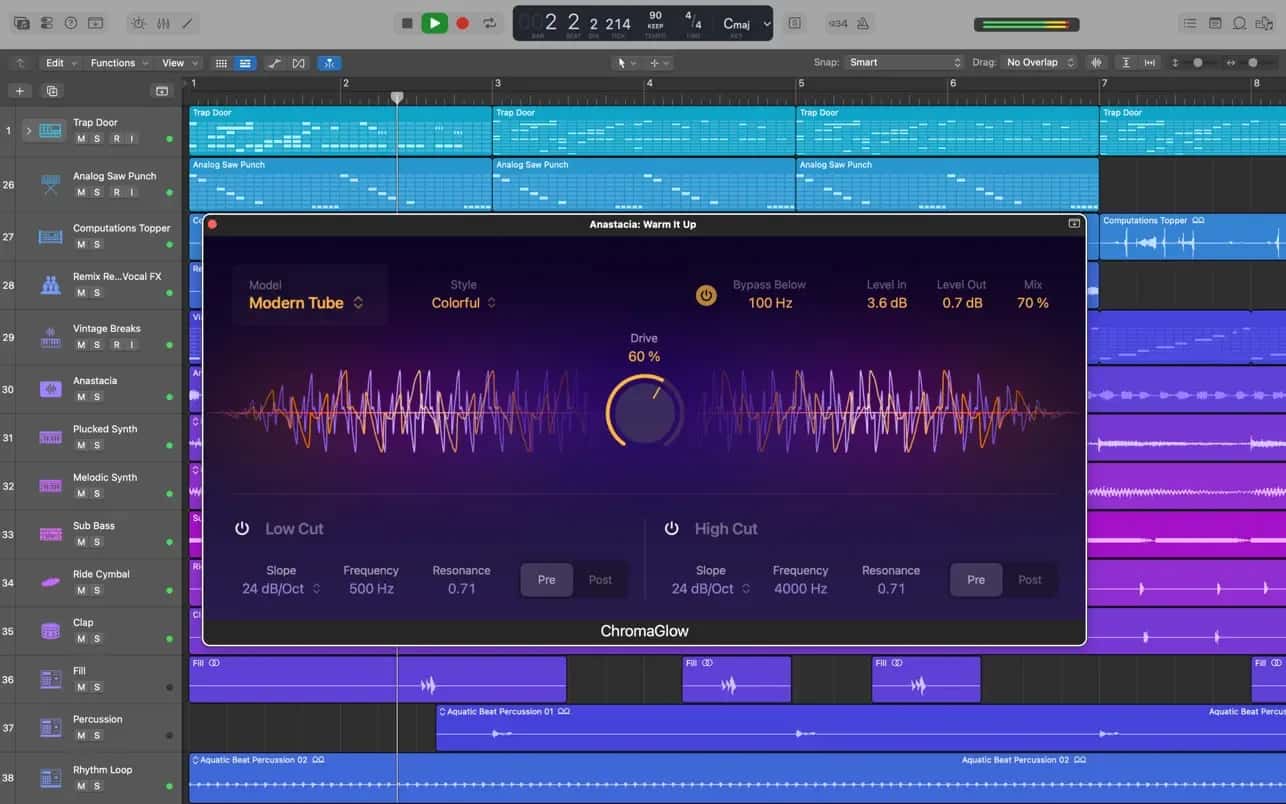 اسکرینشات 8 Logic Pro X