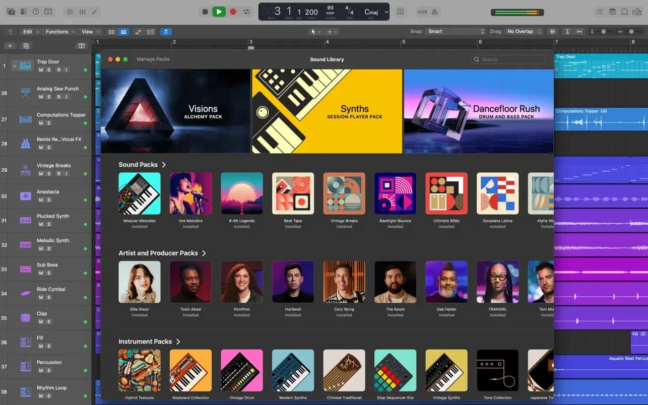 اسکرینشات 9 Logic Pro X