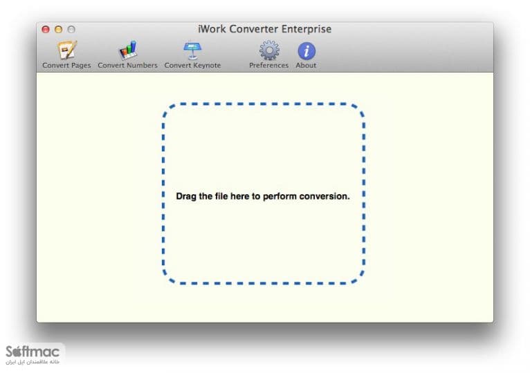 اسکرینشات 1 iWork Converter