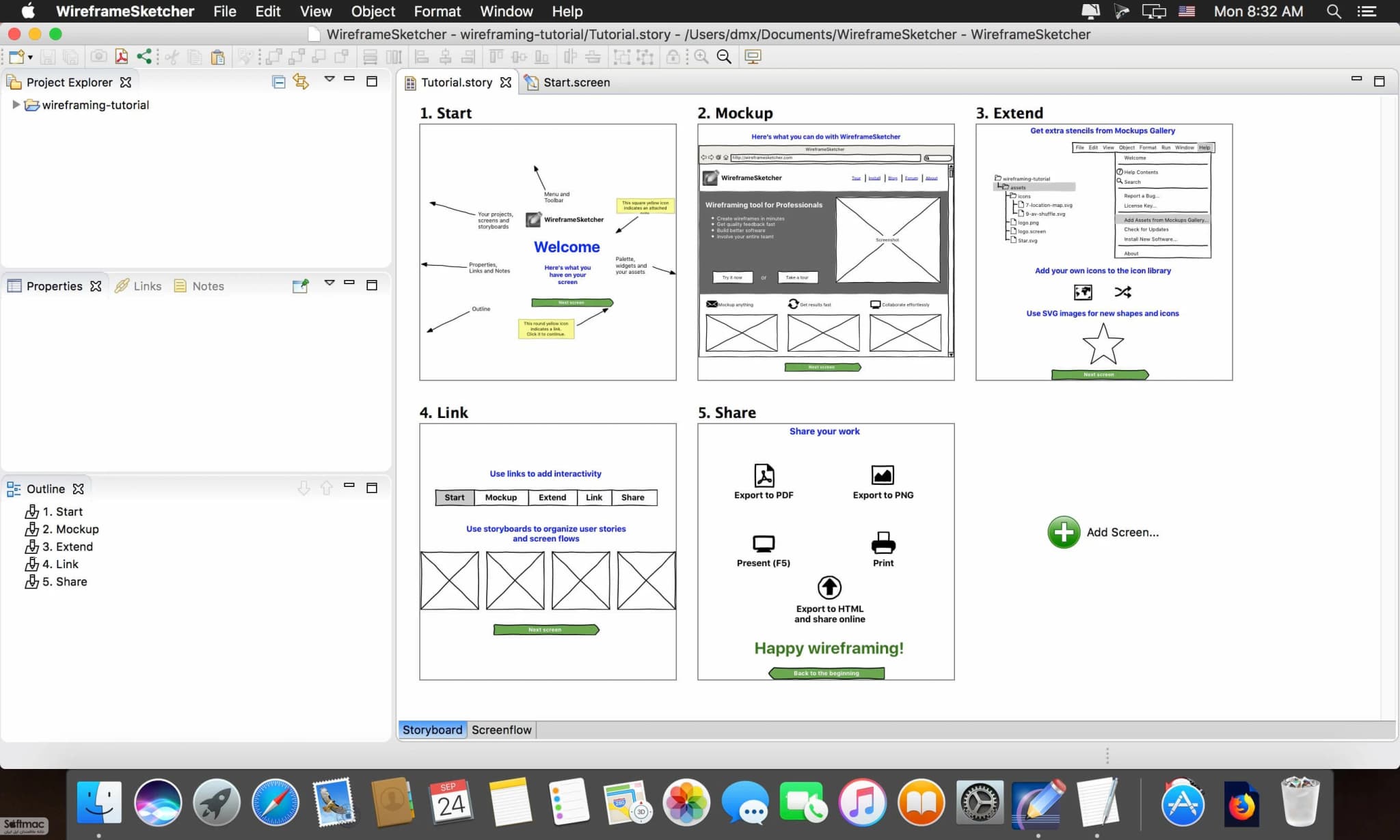 اسکرینشات 1 WireframeSketcher
