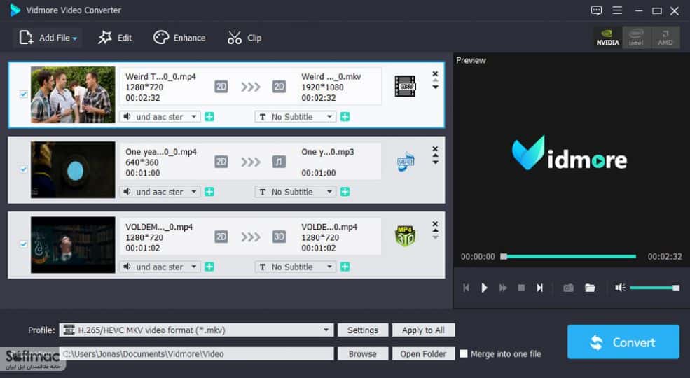 اسکرینشات 2 Vidmore Video Converter