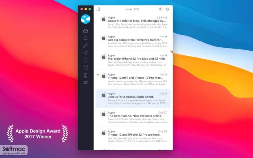اسکرینشات 3 Airmail