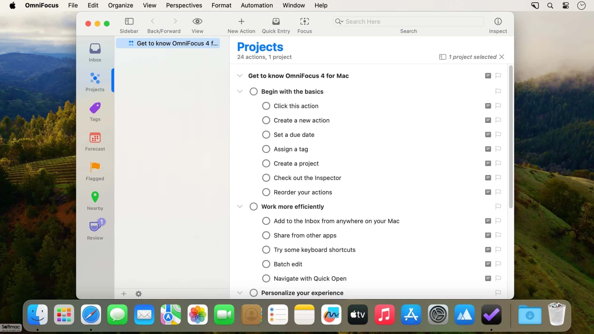 اسکرینشات 3 OmniFocus Pro