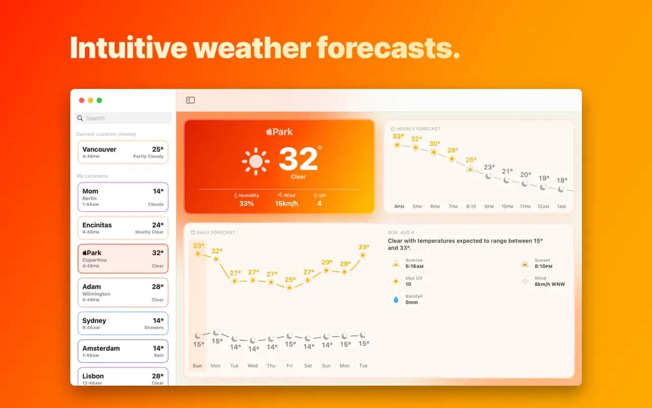 اسکرینشات 3 Mercury Weather