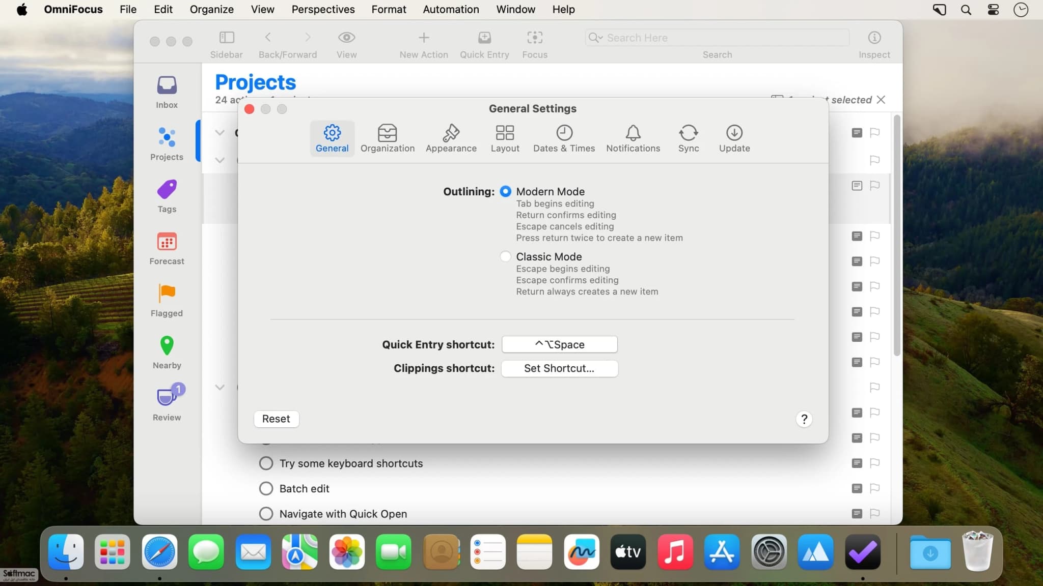 اسکرینشات 1 OmniFocus Pro