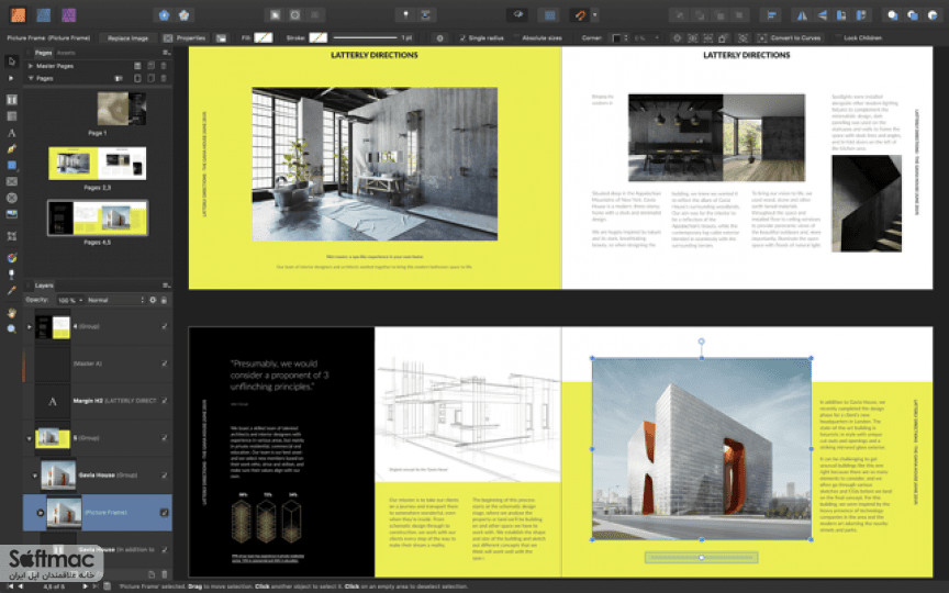 اسکرینشات 1 Affinity Publisher
