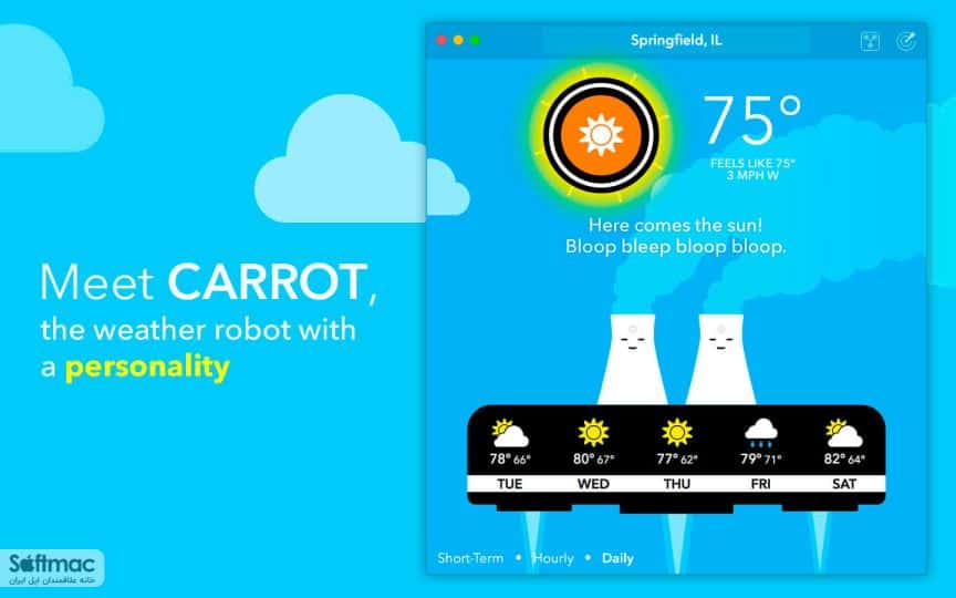 اسکرینشات 3 CARROT Weather