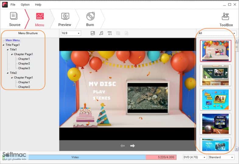 اسکرینشات 2 Wondershare DVD Creator