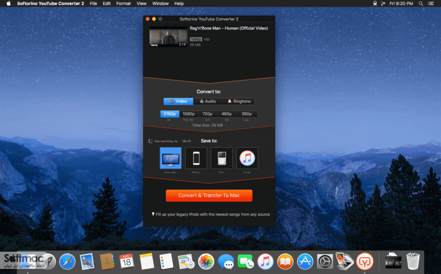 اسکرینشات 3 Softorino YouTube Converter