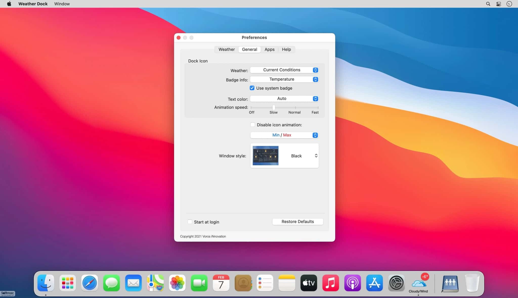 اسکرینشات 3 Weather Dock: Desktop forecast