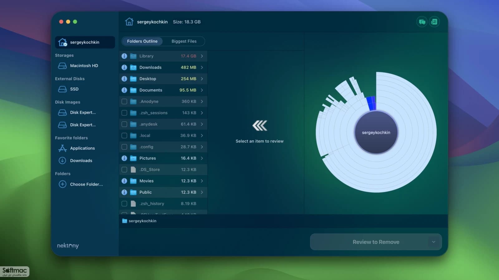 اسکرینشات 1 Disk Space Analyzer