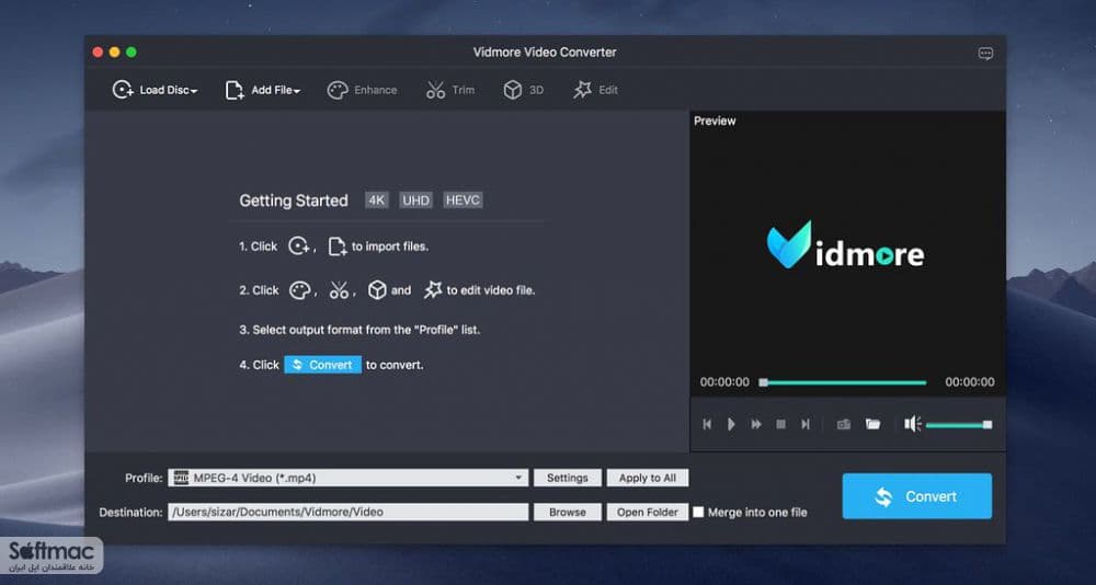 اسکرینشات 1 Vidmore Video Converter
