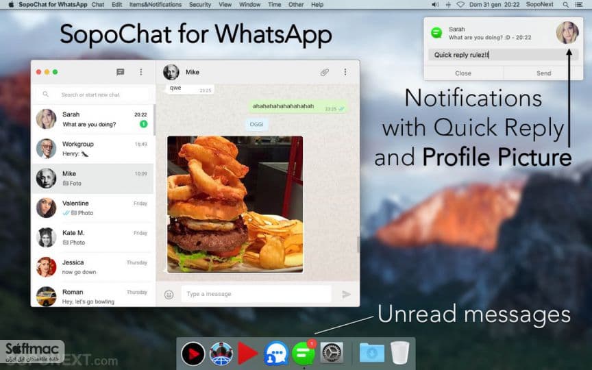 اسکرینشات 1 SopoChat for WhatsApp