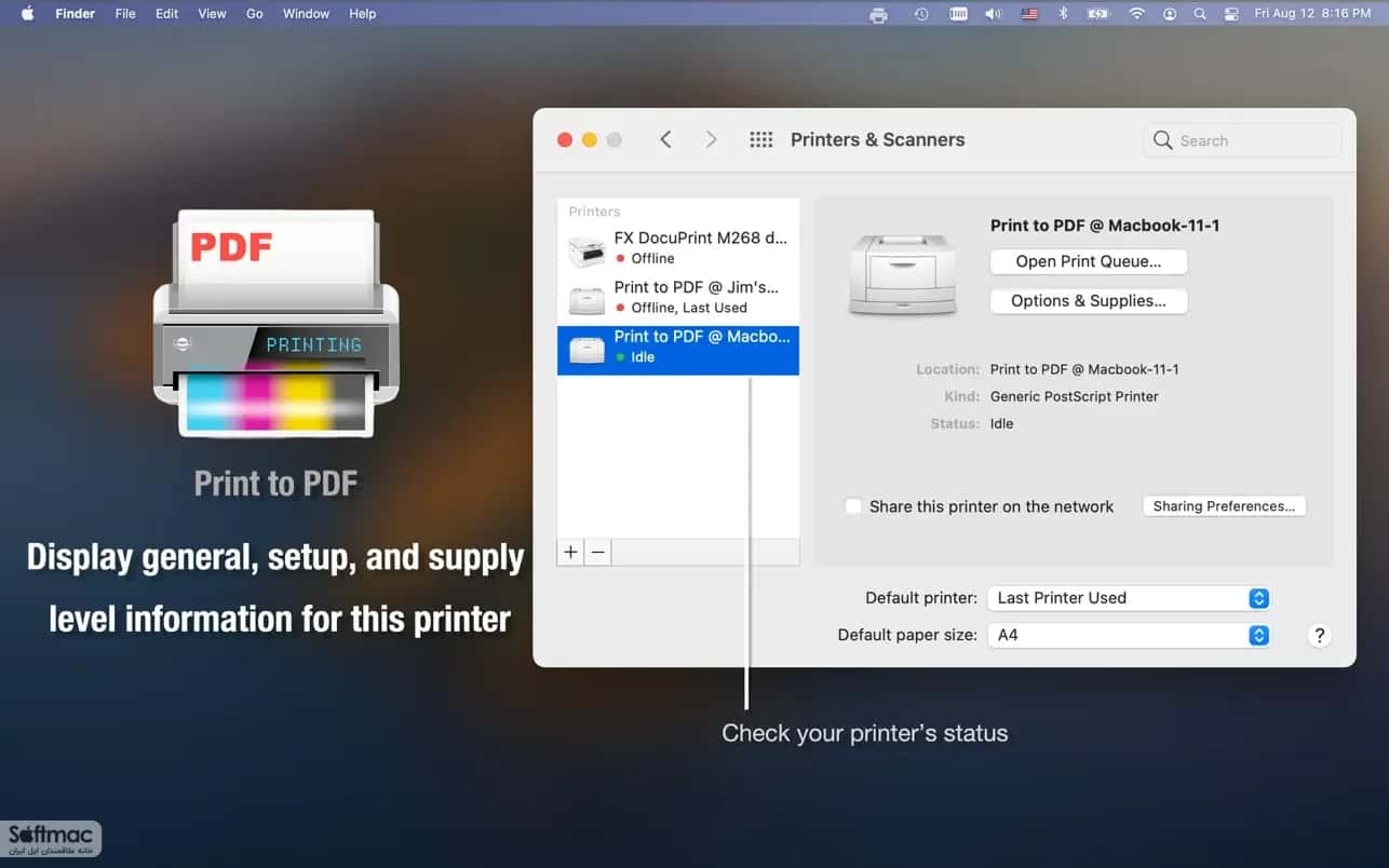 اسکرینشات 3 Print to PDF Pro