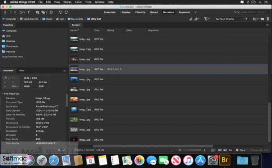 اسکرینشات 1 Adobe Bridge
