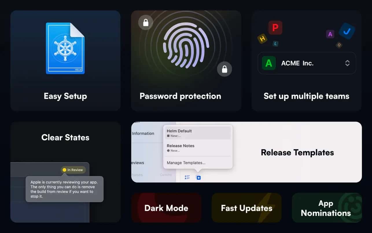 اسکرینشات 4 Helm for App Store Connect