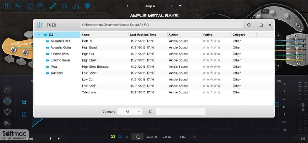 اسکرینشات 2 Ample Sound Ample Bass Metal Ray5