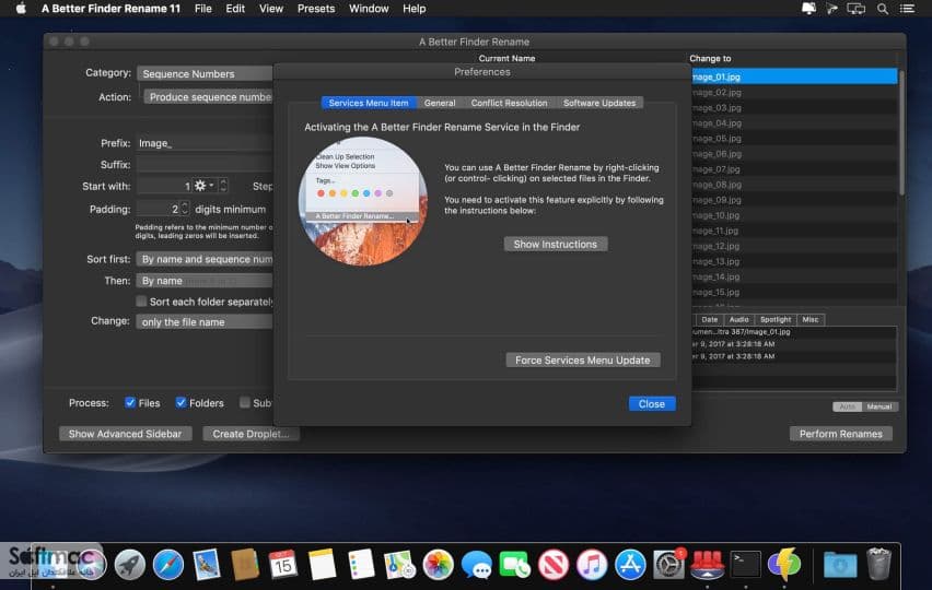 اسکرینشات 1 A Better Finder Rename