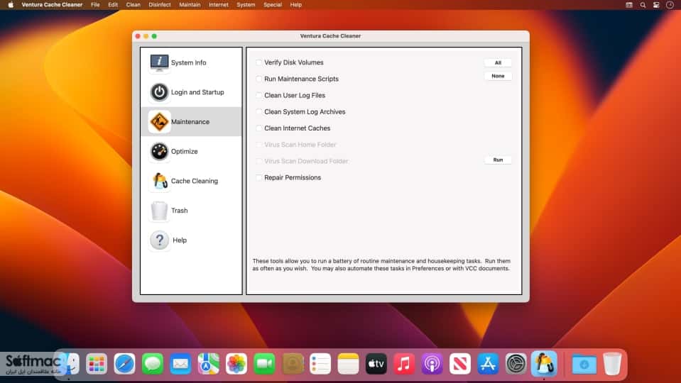 اسکرینشات 2 Ventura Cache Cleaner