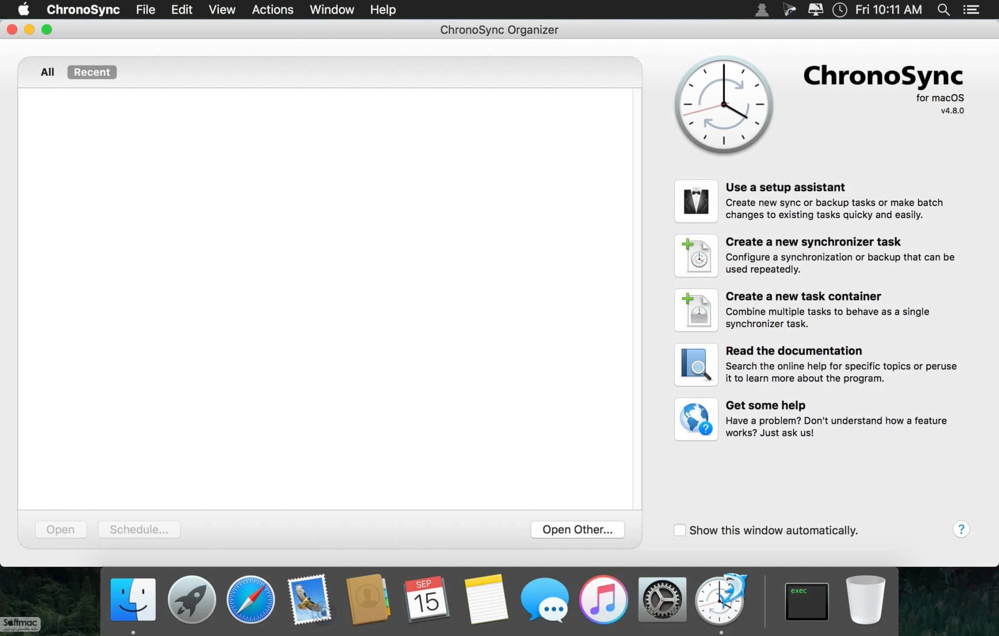 اسکرینشات 3 ChronoSync