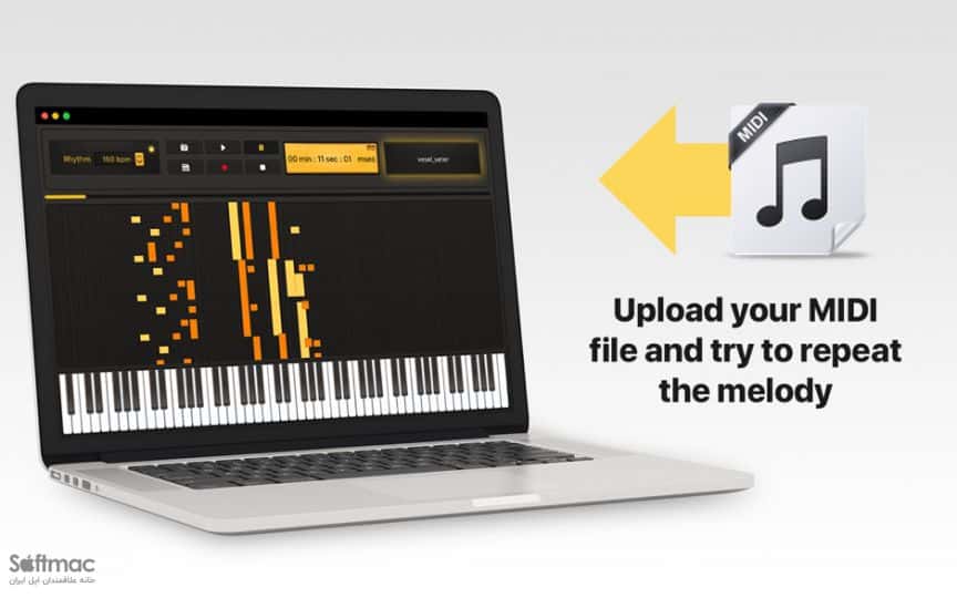 اسکرینشات 3 Midi Keyboard
