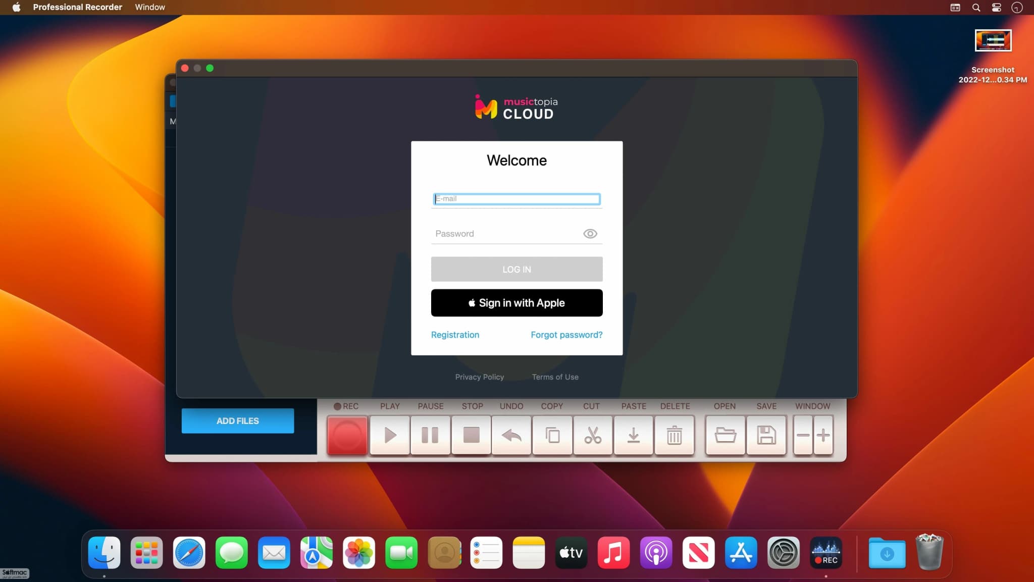 اسکرینشات 1 Professional Recorder & Editor