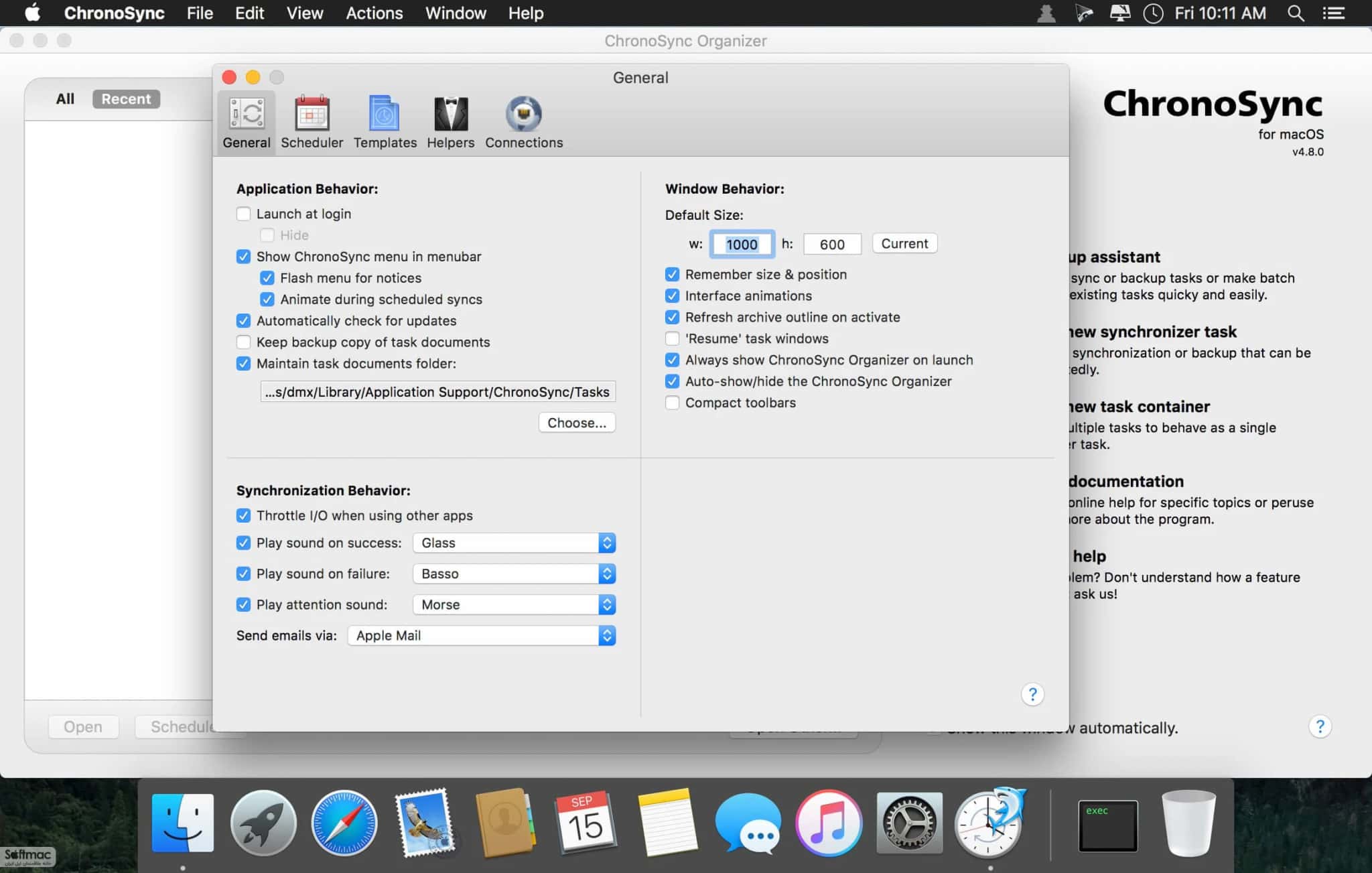 اسکرینشات 2 ChronoSync