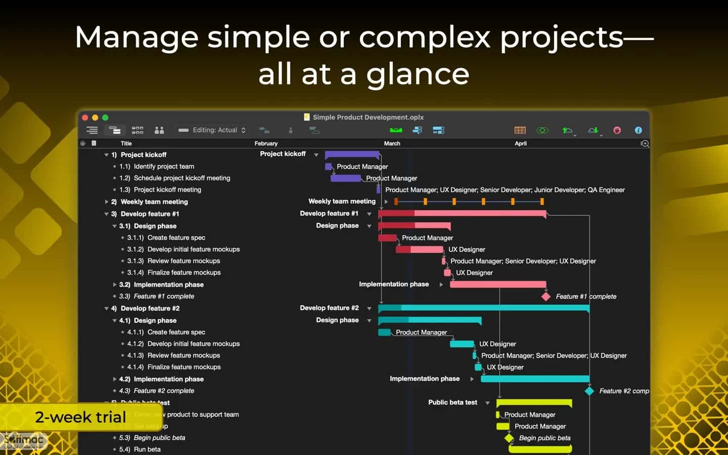 اسکرینشات 3 OmniPlan Pro