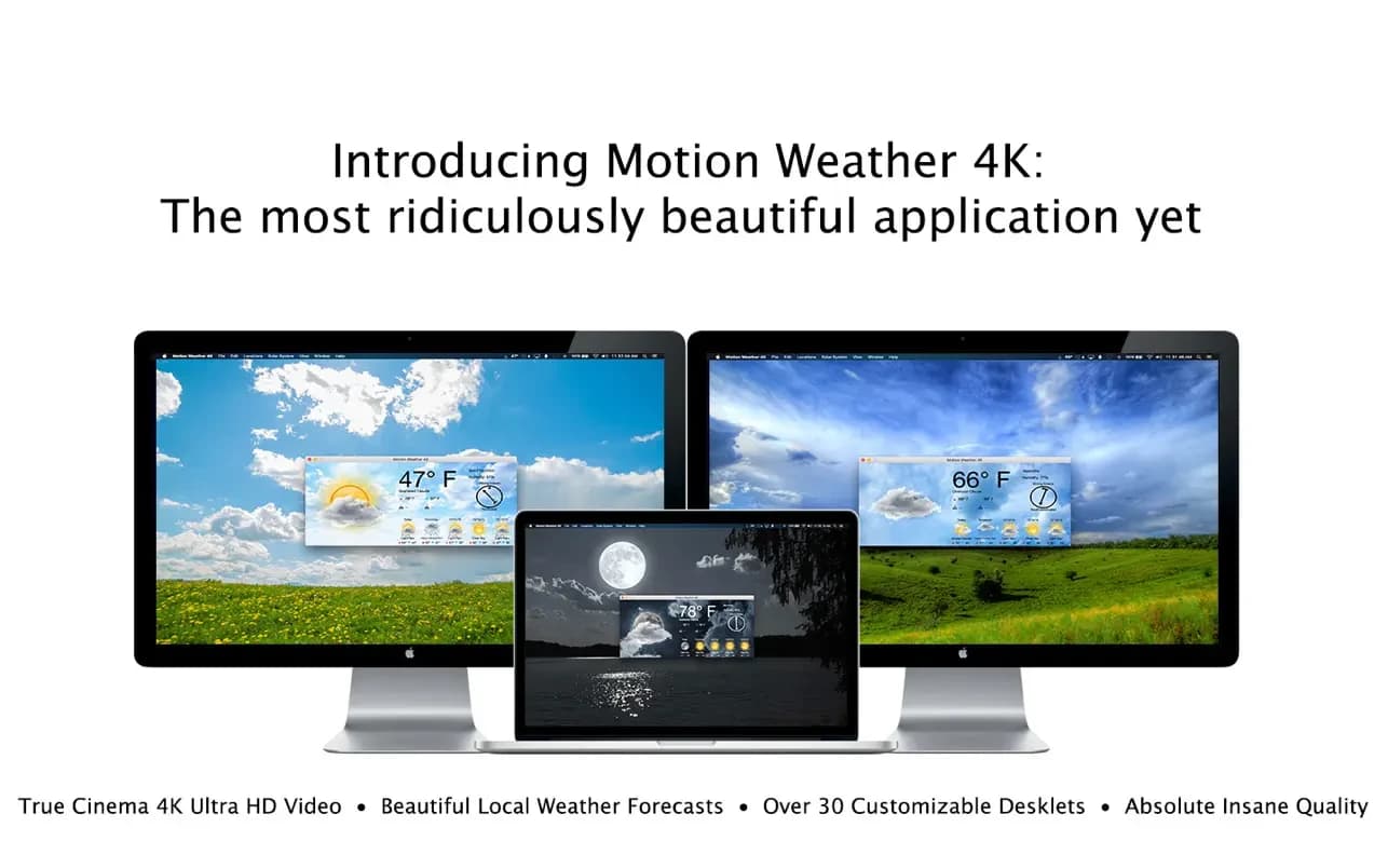 اسکرینشات 1 Motion Weather 4K